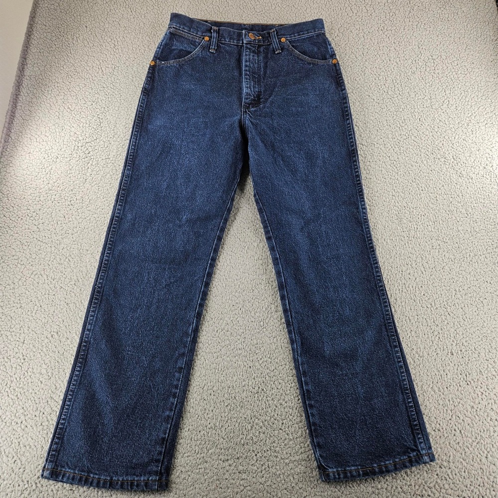 Wrangler Jeans Womens 11 Blue 14MWZ Cowgirl‎ Cut Dark Wash Denim Western
